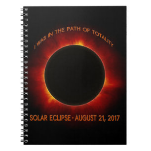 Solar Eclipse Spiral Notebook