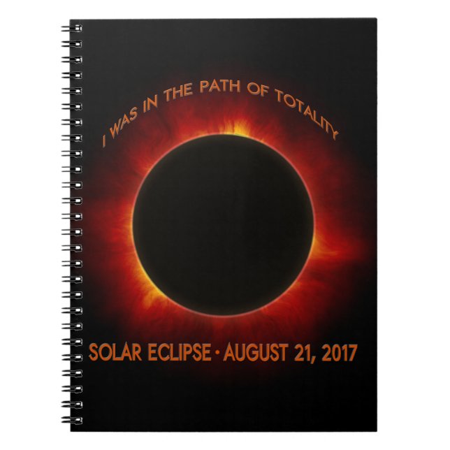 Solar Eclipse Spiral Notebook (Front)