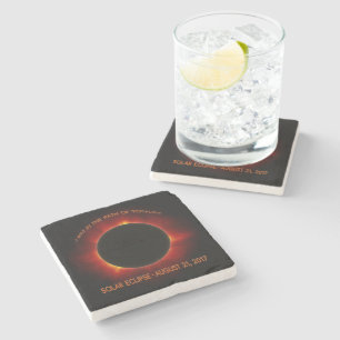 Solar Eclipse Stone Coaster