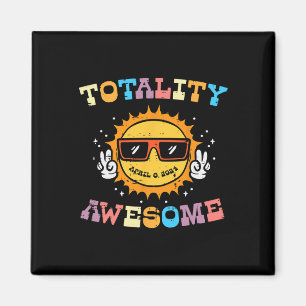 Solar Eclipse Sun Totality Awesome 04.08 2024 Kids Magnet