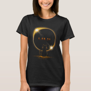 Solar Eclipse T Cat Wearing Solar Eclipse Glasses T-Shirt
