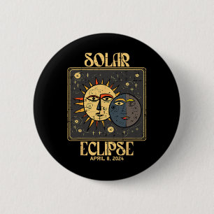Solar Eclipse Tarot April 8 2024 Totality Women Me 6 Cm Round Badge