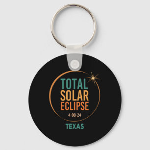 Solar Eclipse Texas April 8 2024 Total Totality  Key Ring
