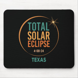 Solar Eclipse Texas April 8 2024 Total Totality Mouse Pad