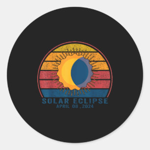 Solar Eclipse Total Solar Eclipse Classic Round Sticker