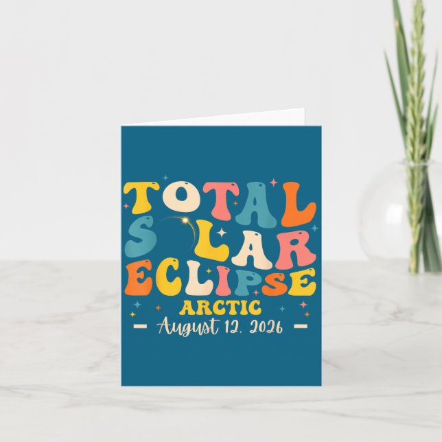 Solar Eclipse Total Solar Eclipse Design Card (Front)