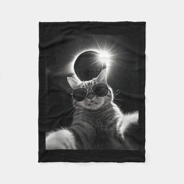 Solar Eclipse Total Solar Eclipse Fleece Blanket (Front)