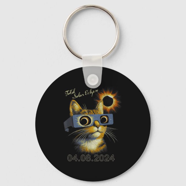 Solar Eclipse Total Solar Eclipse Key Ring (Front)
