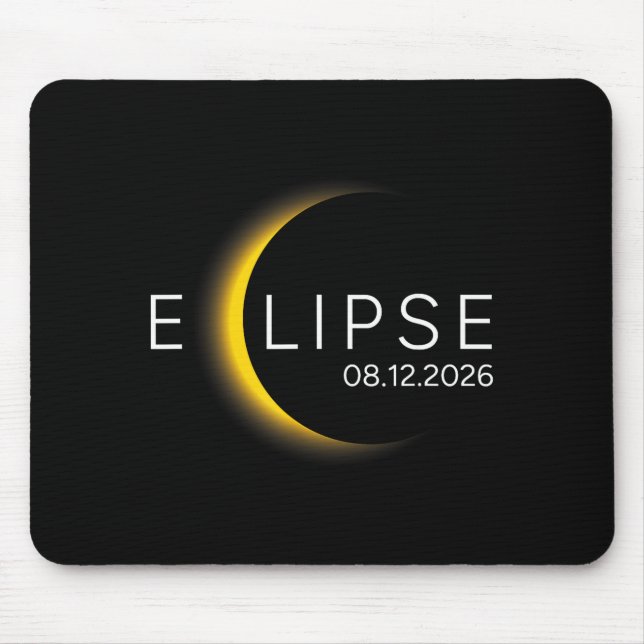 Solar Eclipse Total Solar Eclipse Mouse Pad (Front)