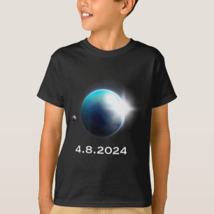 Solar Eclipse Totality 04 08 Illustration T-Shirt