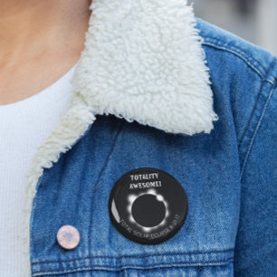 Solar Eclipse Totality Awesome 6 Cm Round Badge