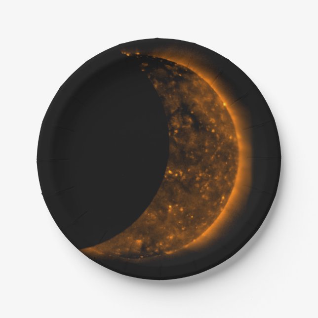 Solar Eclipse Transit Paper Plate (Front)