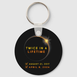 Solar Eclipse Twice In Lifetime 2024 Solar Eclipse Key Ring