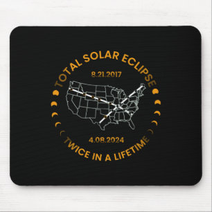 Solar Eclipse Twice In Lifetime 2024 Total Solar E Mouse Pad