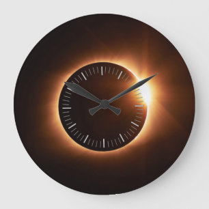 solar eclipse wall clock