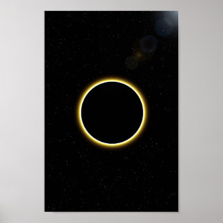 Solar Eclipse Wall Decor Poster