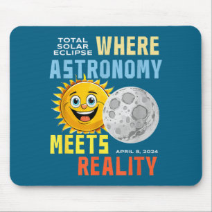 Solar Eclipse Where Astronomy Meets Artwork Mouse Pad