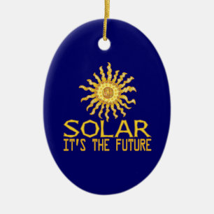 Solar Energy Future Ceramic Tree Decoration