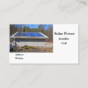 Solar Energy Panels  Business Card
