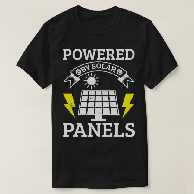 Solar Energy Solar Panel Renewable Energy  T-Shirt (Design Front)