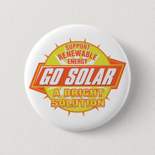 Solar Energy Solution 6 Cm Round Badge