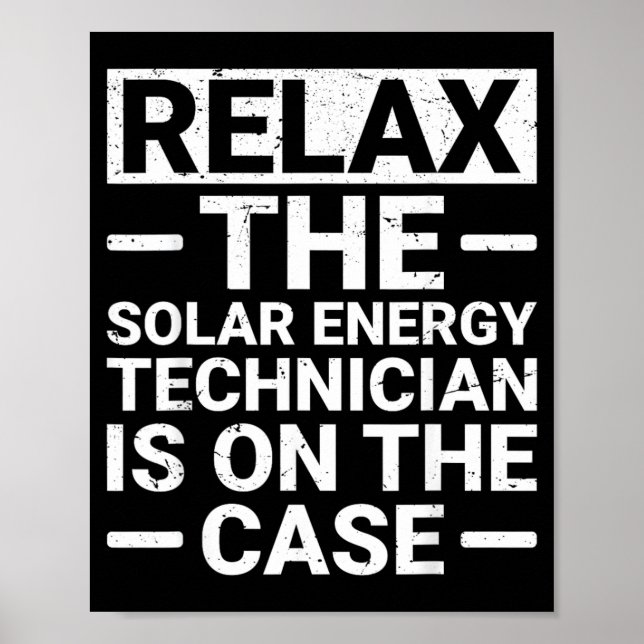 Solar Energy Technician Poster (Front)