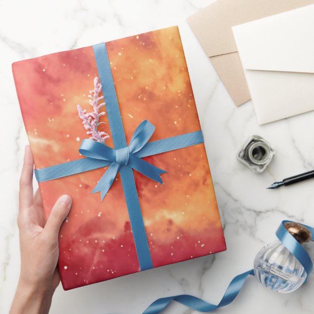 Solar Fire Across the Cosmos Wrapping Paper (Gifting)