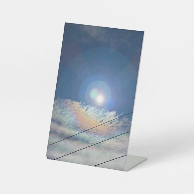 Solar Flair - SHINE BRIGHT TODAY Pedestal Sign (Front)