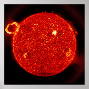 Solar Flare Being Emitted from our Sun Poster