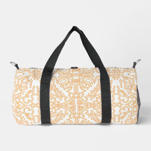 Solar Flare Gold Damask Phone / iPad case Duffle Bag