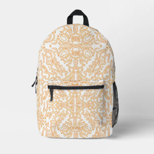Solar Flare Gold Damask Phone / iPad case Printed Backpack