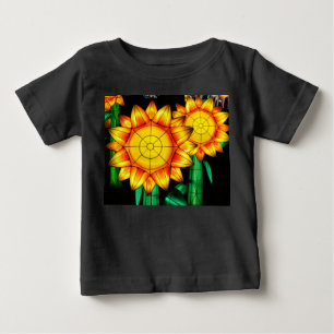 Solar Flare Sunflowers  Baby T-Shirt