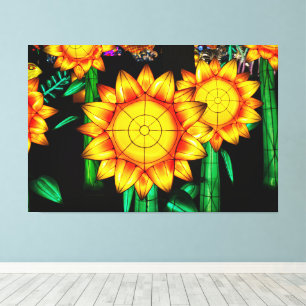 Solar Flare Sunflowers Canvas Print