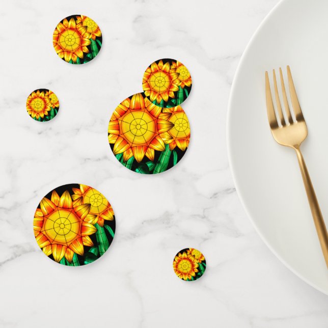 Solar Flare Sunflowers  Confetti (Group)