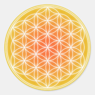 Solar Flower 0.1 Classic Round Sticker