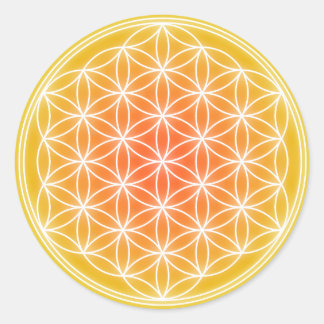 Solar Flower 0.1 Classic Round Sticker
