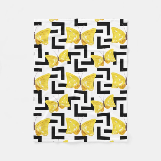 Solar Flower Fleece Blanket (Front)