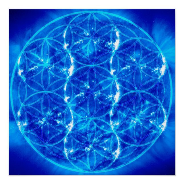 Solar Flower of Life Poster (Front)