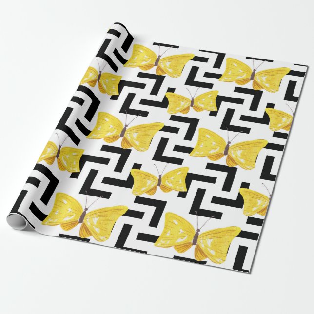 Solar Flower Wrapping Paper (Unrolled)