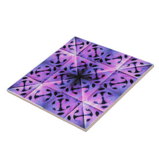 Solar Fragment abstract Geometric Ceramic Tile