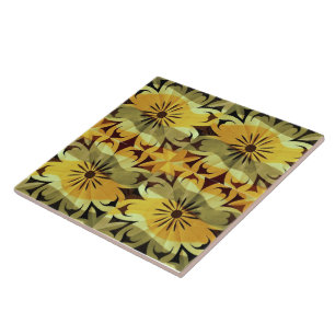 Solar Fragment abstract Geometric ceramic tile