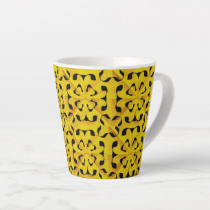 Solar Fragment abstract Geometric  Latte Mug