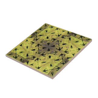 Solar Fragment abstract Geometric Tile