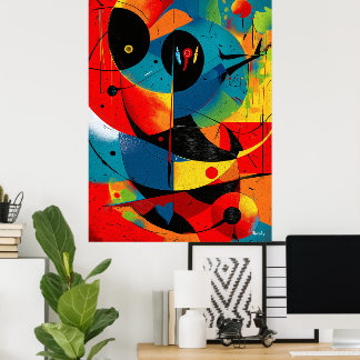 Solar Geometry II – Mid-Century Abstract Construct Poster