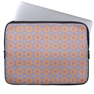 Solar Halo Circles Pattern Wrapping Paper Laptop Sleeve