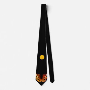 Solar Moth Bohemian Novelty Artsy Party Neck Tie