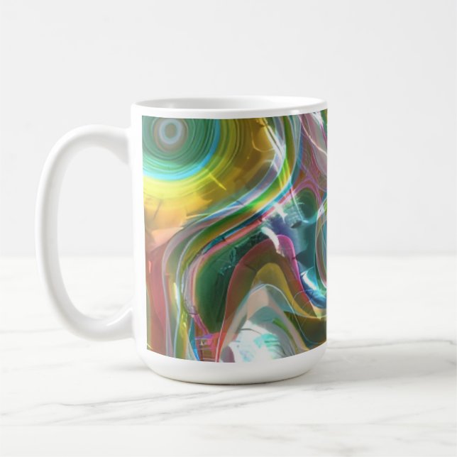 Solar Opal Fluid Fantasy Coffee Mug (Left)