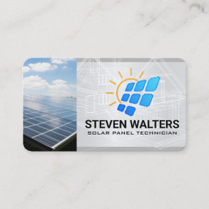 Solar Panel AI Tech Business Card