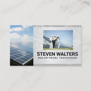 Solar Panel Energy Technicians Business Card