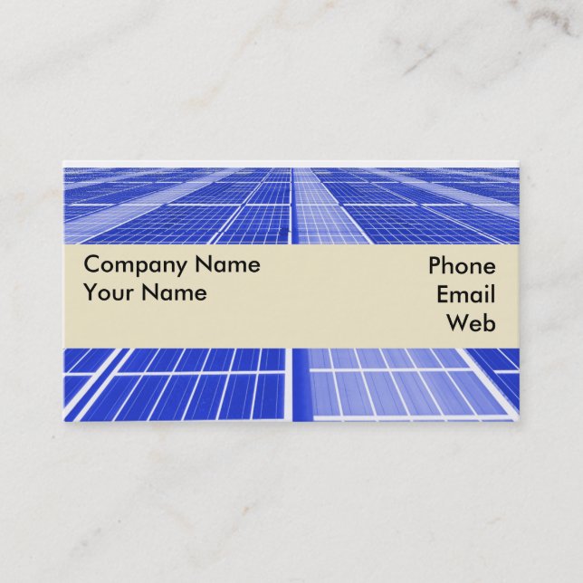 Solar Panel Installation Business Card (Front)